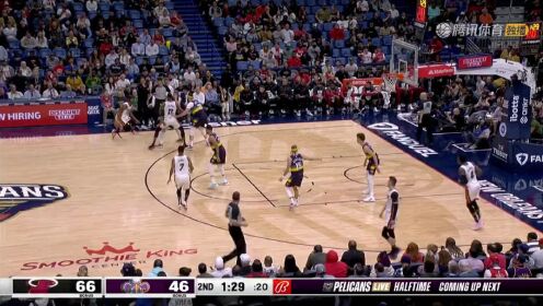 《NBA全场集锦》【回放】NBA常规赛：热火vs鹈鹕第2节中文解说回放