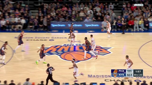 抓住仅有的机会 布伦森击地连线兰德尔完成暴扣