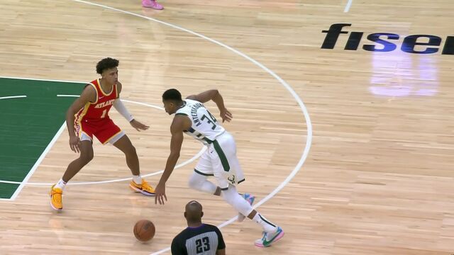 字母哥vs老鹰集锦 26+11大号两双难阻失利