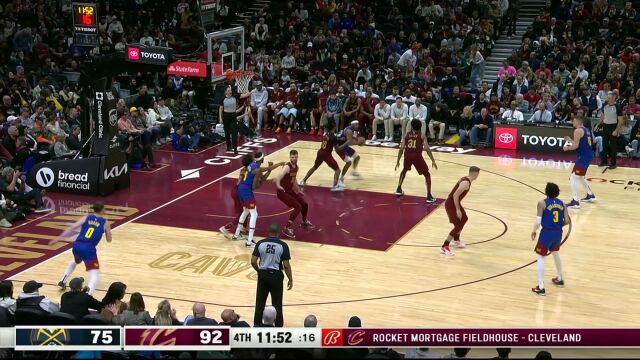 约基奇vs骑士集锦 约基奇18+10+7独木难支罕见上头