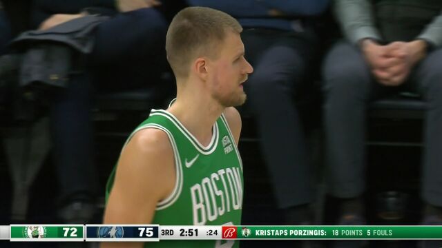 凯尔特人vs森林狼第3节中文解说回放