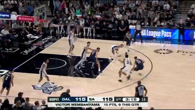 独行侠vs马刺第4节中文解说回放