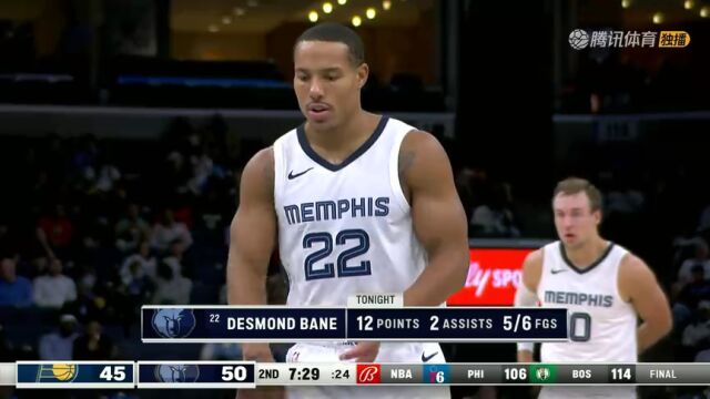 步行者vs灰熊第2节英文原声回放