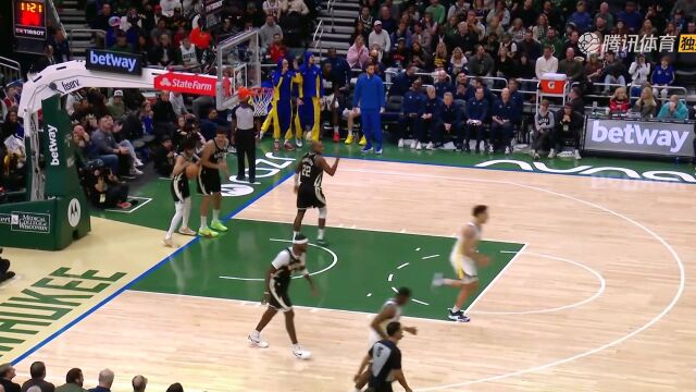 克莱汤普森vs雄鹿集锦 准星欠佳全场砍下21分难救主