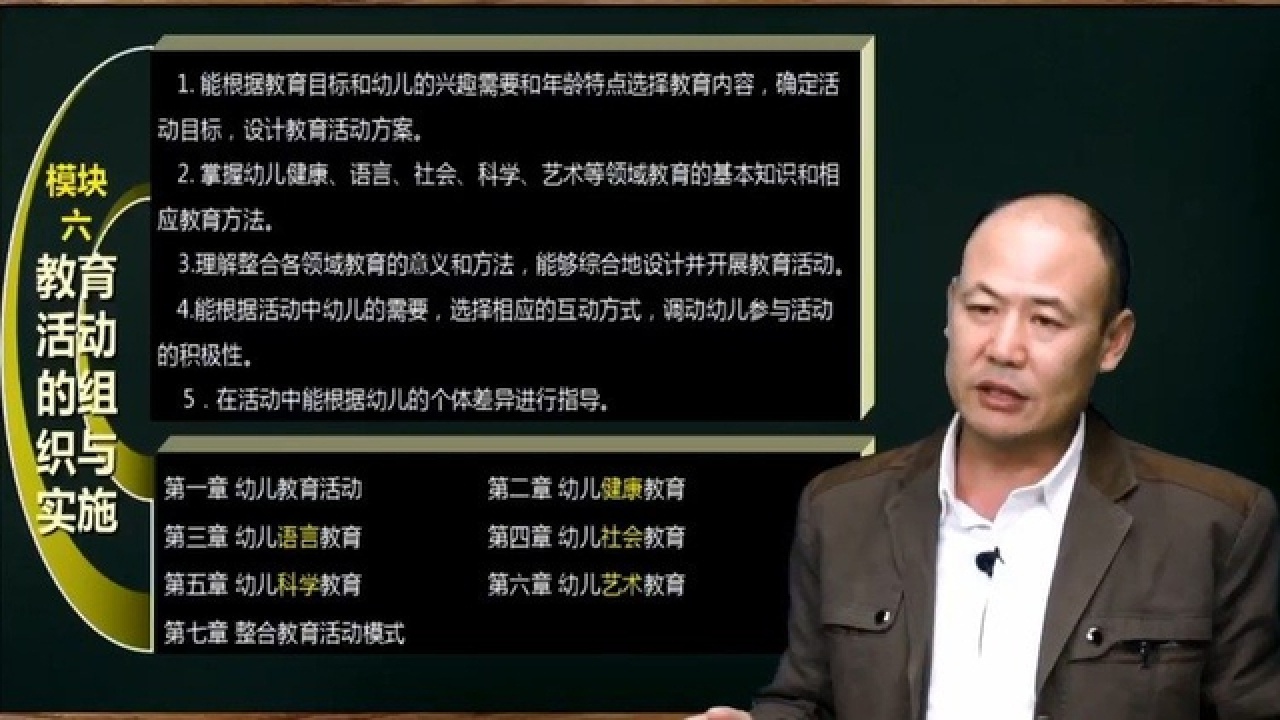 教师资格笔试:幼儿园保教教育活动的组织与实施1综述腾讯视频