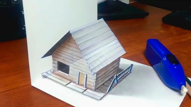 如何在白纸上画出立体的房子看完我都学会了