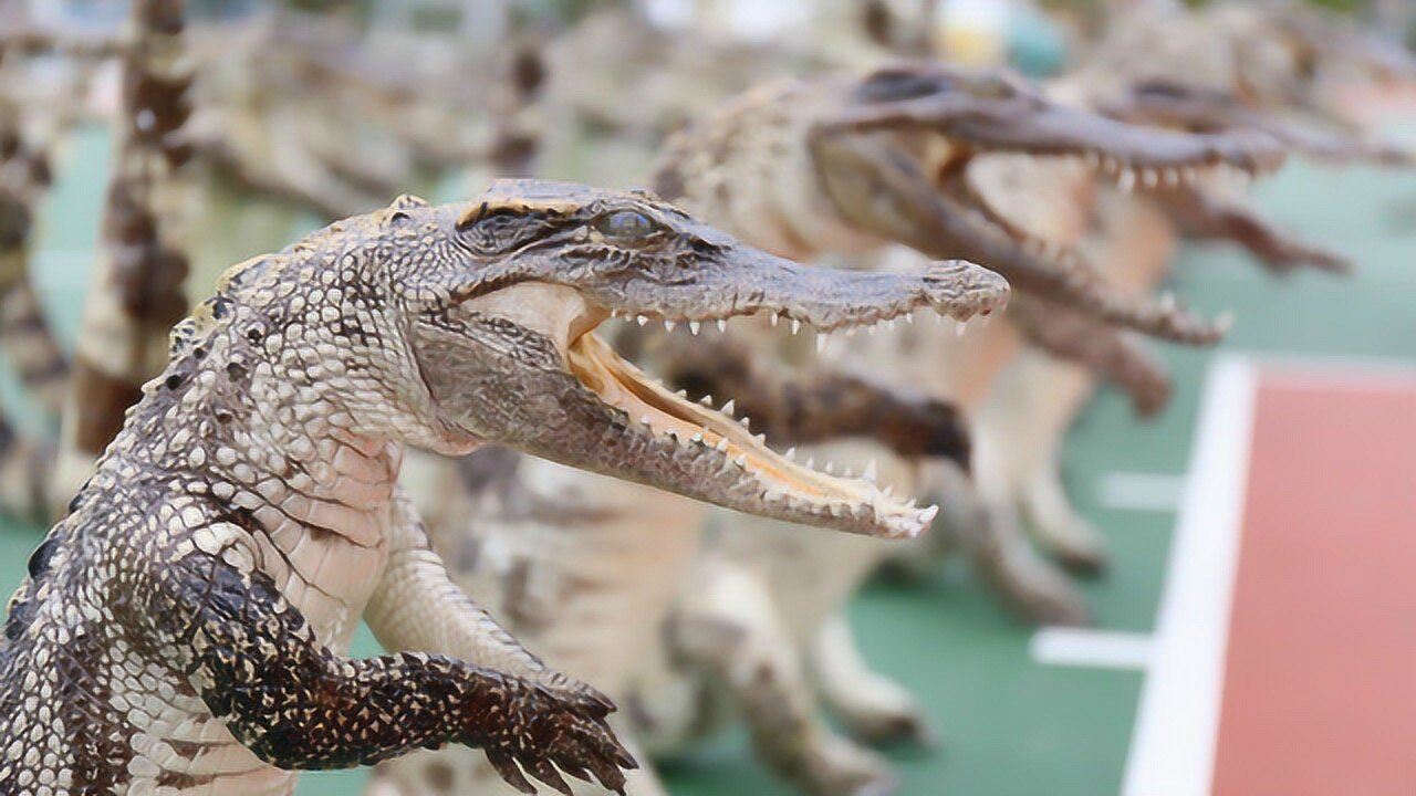 广西查获537件鳄鱼制品 最大站姿标本长近2米