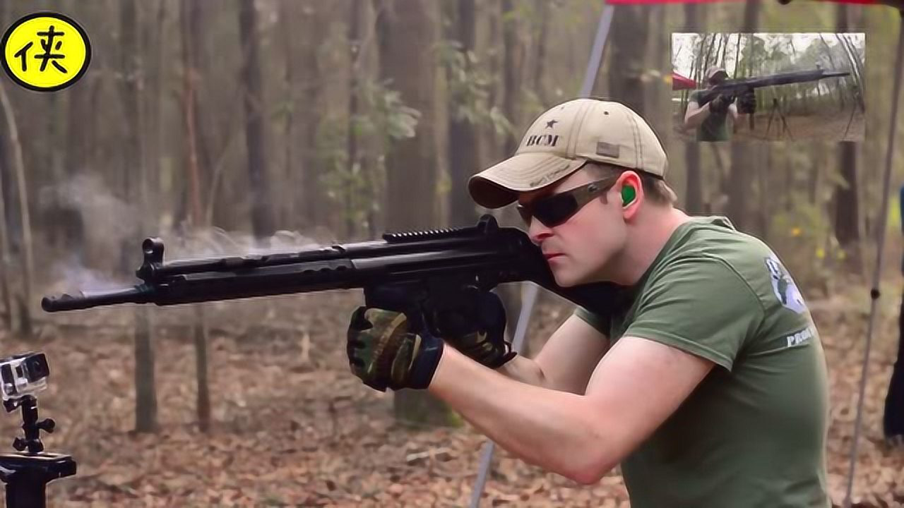 hkg3自动步枪极限测试一个弹匣还没打完就开始冒烟了