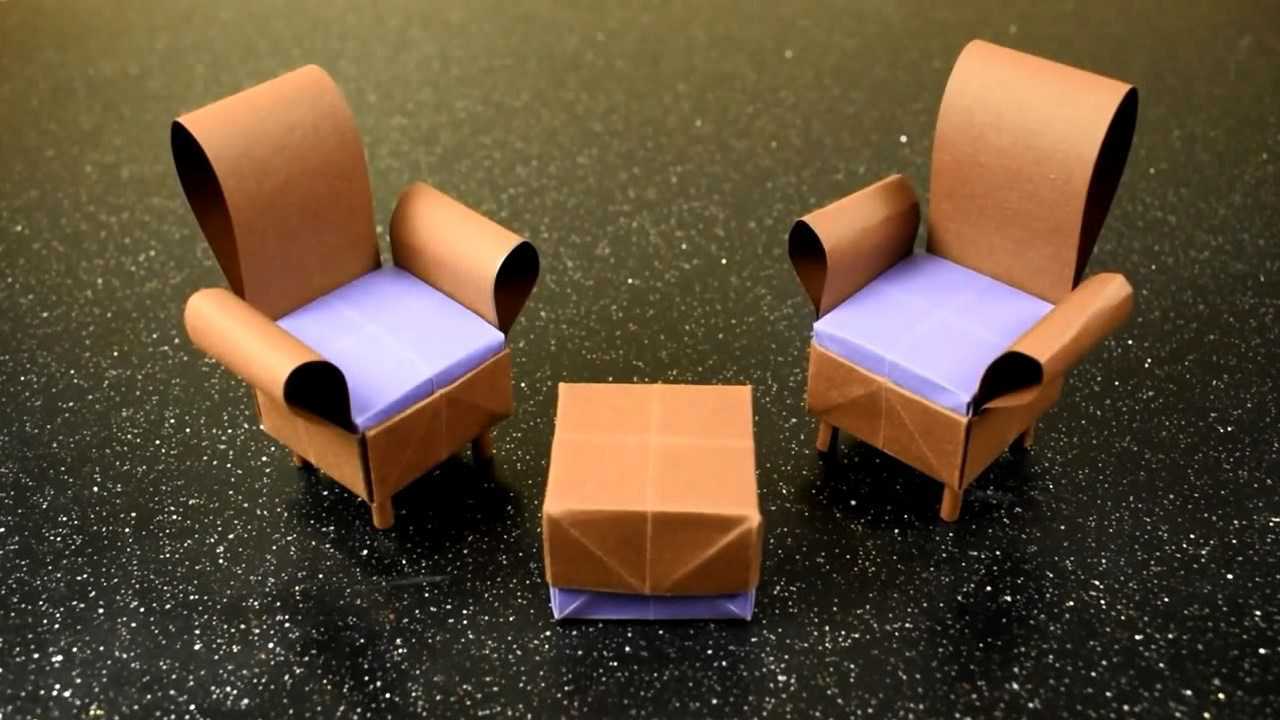 幼儿手工玩具diy,用纸折出一套沙发玩具,陪孩子一起玩过家家