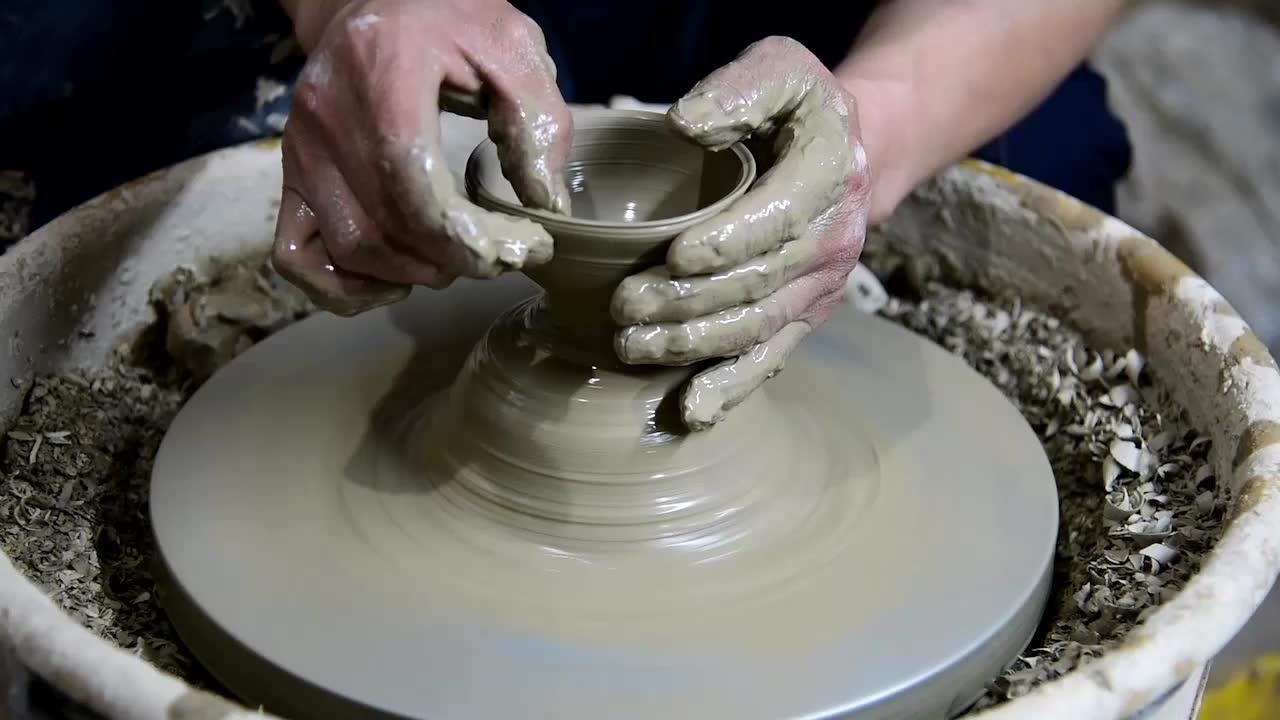 衡水古泽窑 陶艺拉坯工艺 茶碗的制作 - 方利江