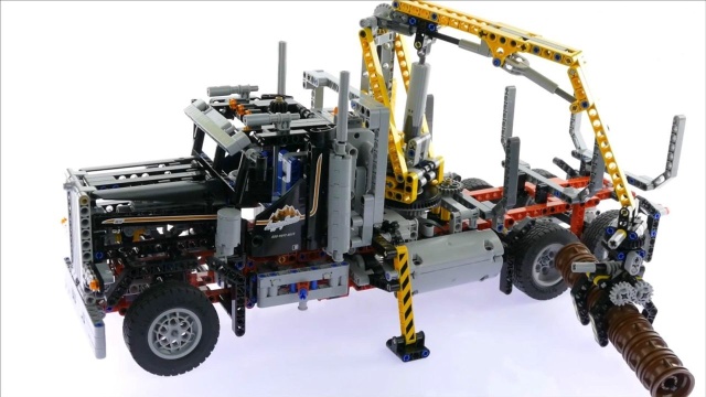 lego乐高积木科技机械系列9397伐木工程车快速搭建