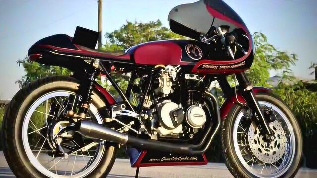 本田早期风冷cb400four街车改装honda