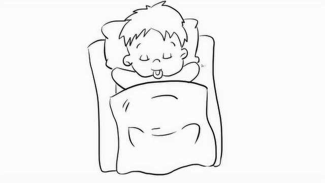 可爱的宝宝睡觉亲子绘画儿童简笔画 宝宝轻松学画画