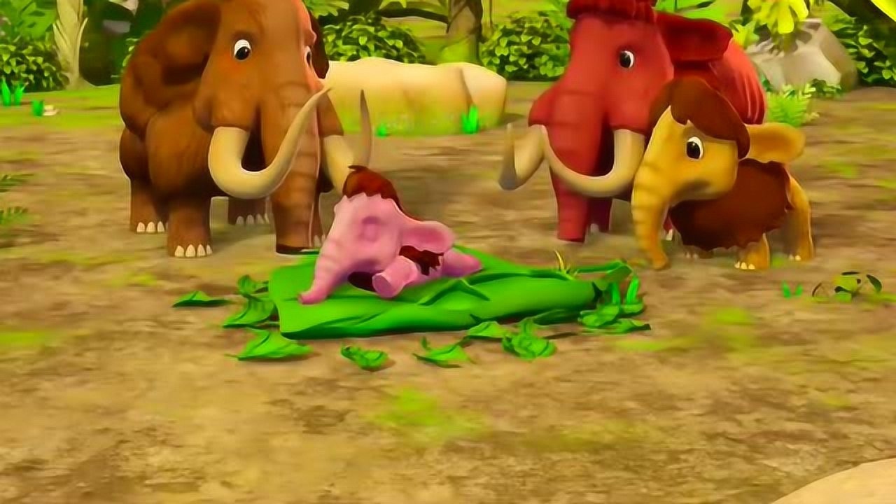 帮帮龙出动小猛犸象好可爱哦轻松搭建好自己的家