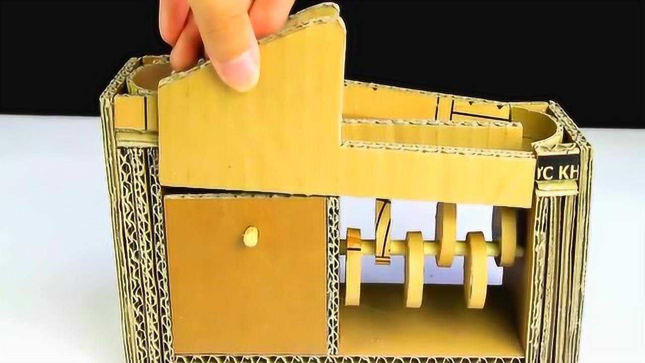 教你用纸板制作电梯小玩具,有孩子的可以学学!