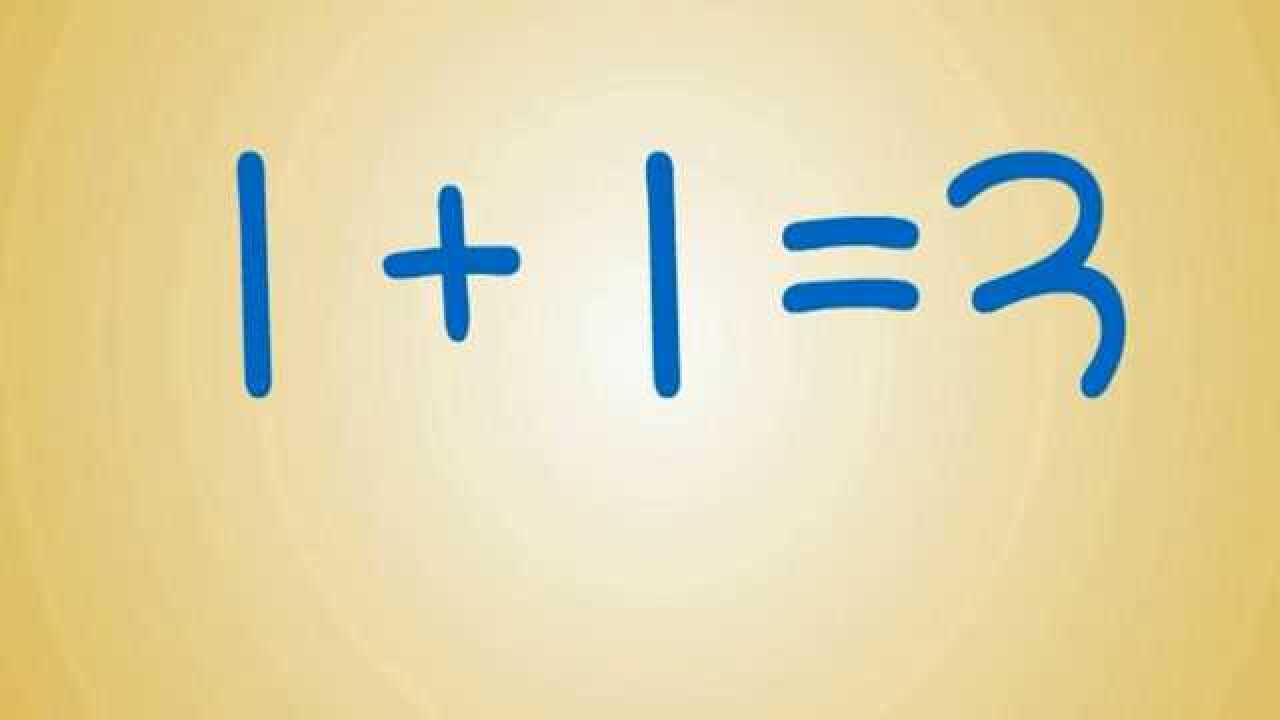 脑筋急转弯1加1等于3如何解释呢