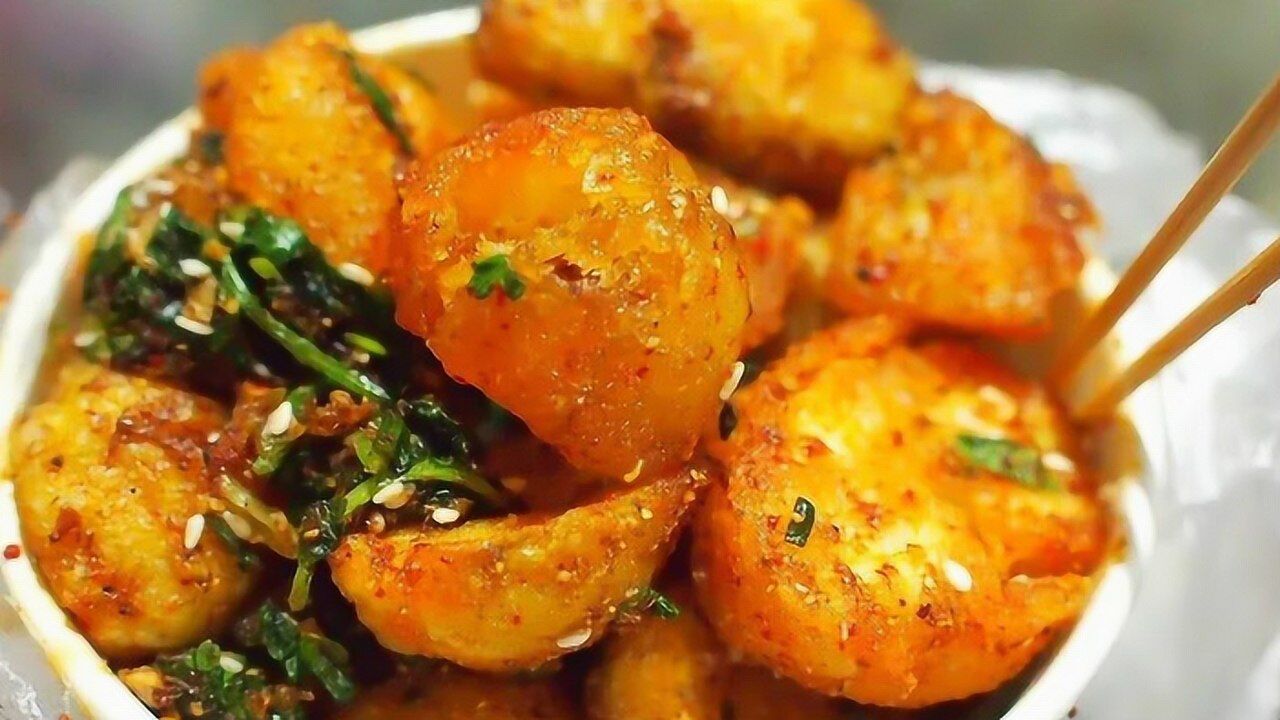 四川街头5块钱一份的小吃炸土豆,自己在家也能做,味道还不错!