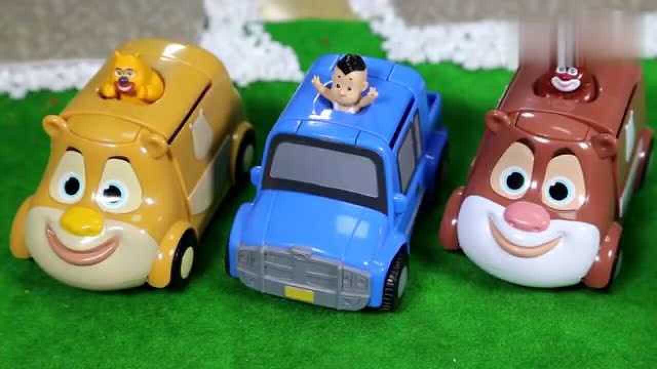 熊出没之变形记光头强小时候和熊大熊二一起开车兜风的探险日记_腾讯