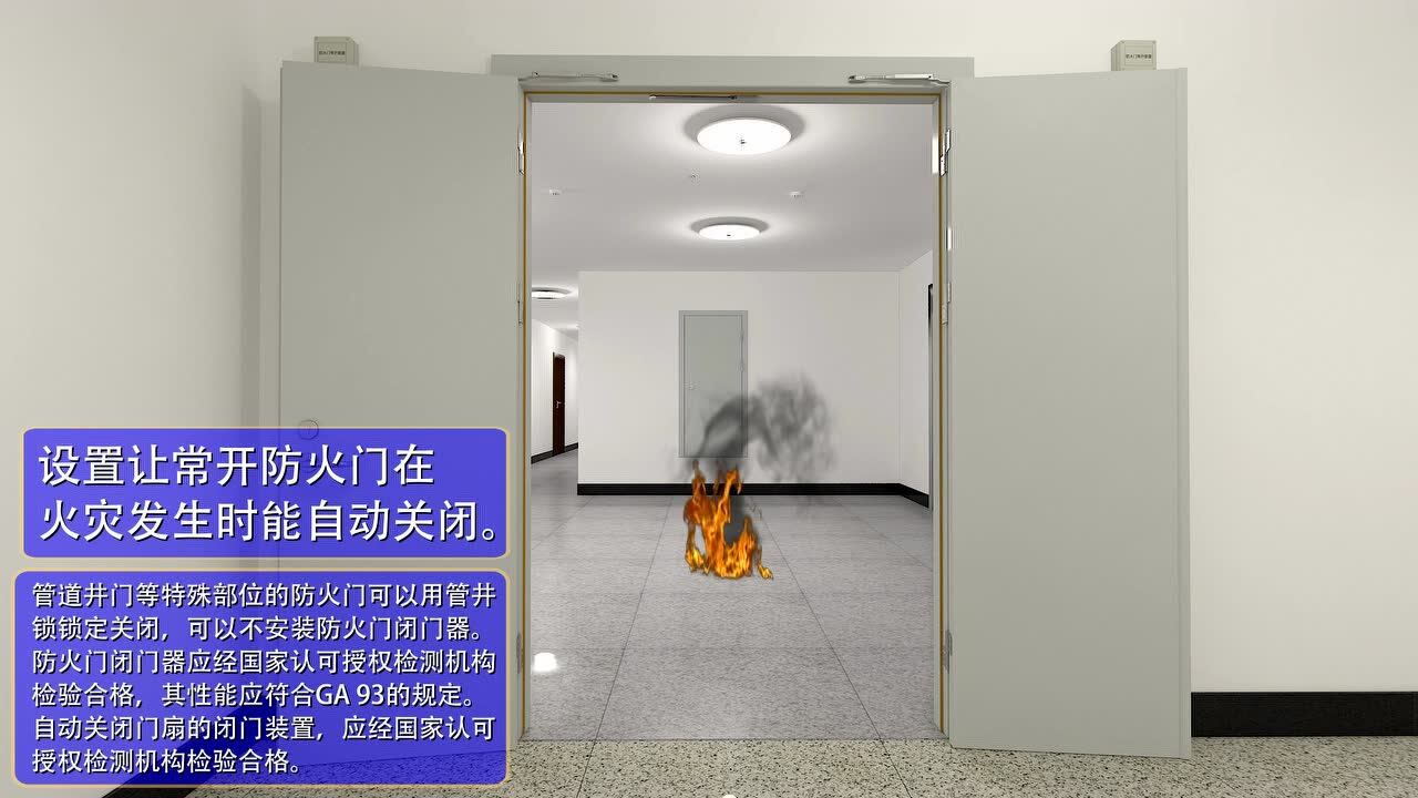 防火门-主要功能及部件（3D）_高清