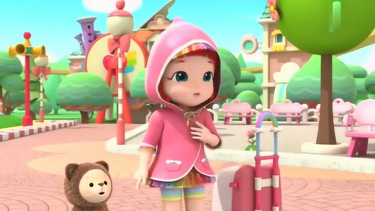 益智动画彩虹宝宝来到彩虹小镇看到很着急的咕噜噜镇长