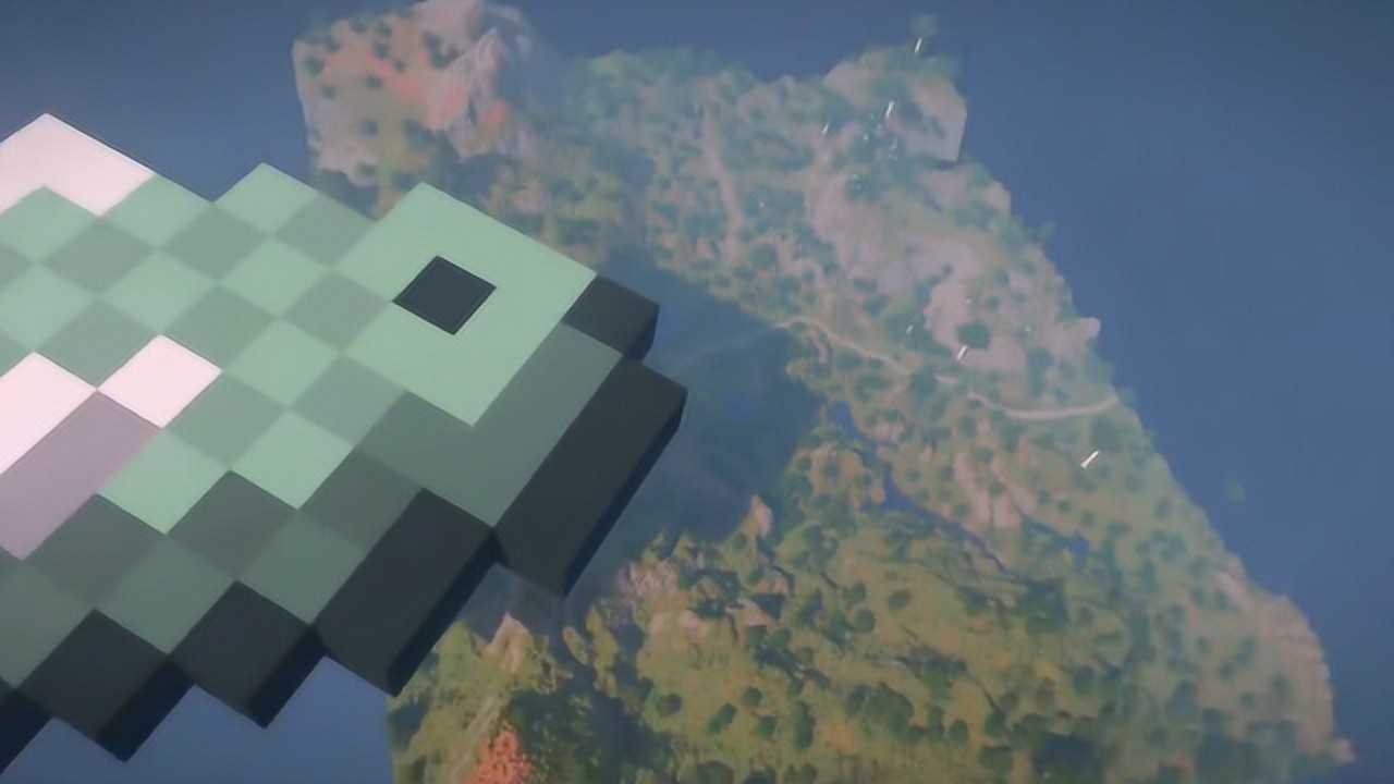 我的世界游戏,mc里最大的一条鱼,史蒂夫差点被拍死!