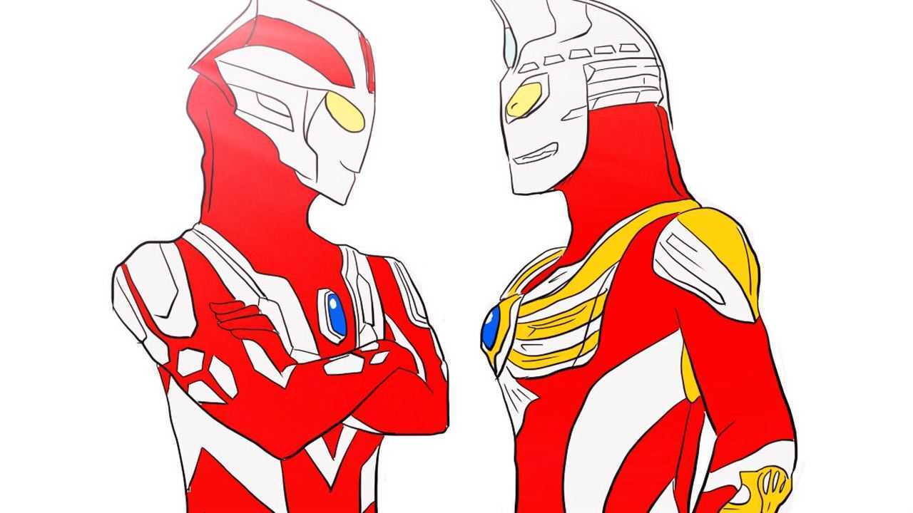 杰诺奥特曼和麦克斯奥特曼儿童卡通简笔画