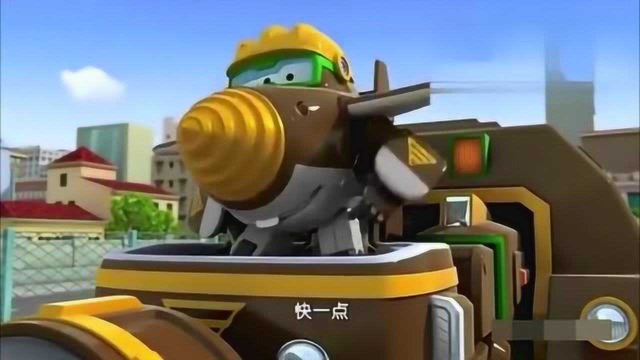 超级飞侠超级飞侠金刚的抗岩石钻头车好厉害啊