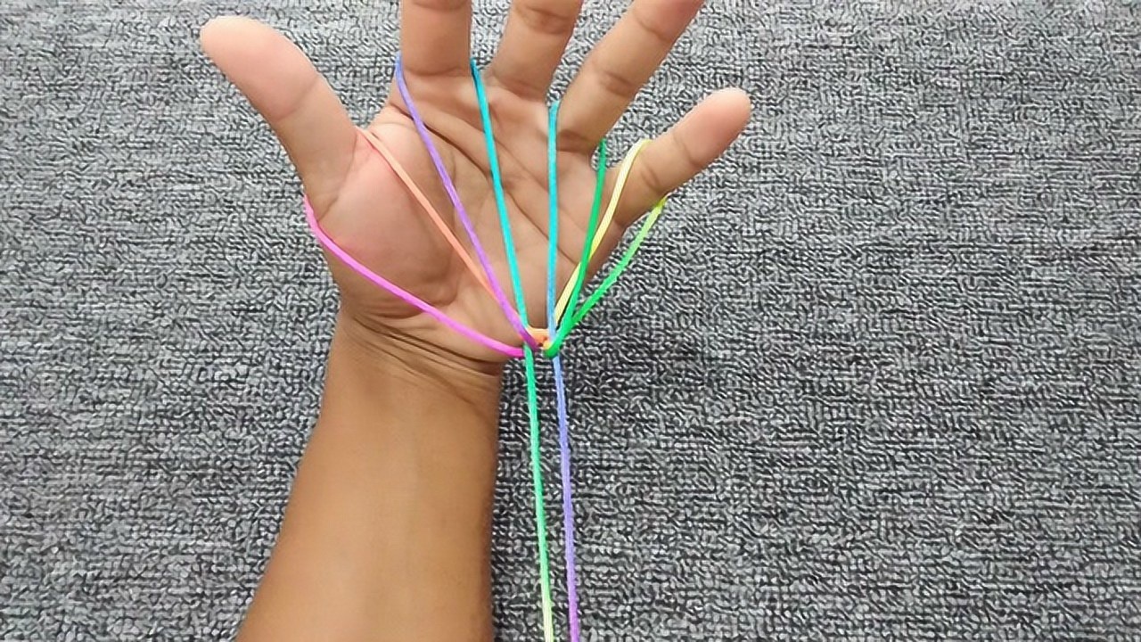 90后小时候玩过的翻绳游戏现在很多人都不会勾起了童年的回忆