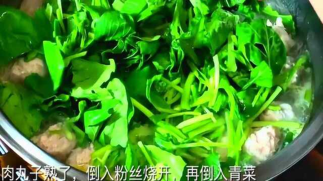 肉丸子汤家常做法,汤鲜味美,简单易做,快做给家人吧