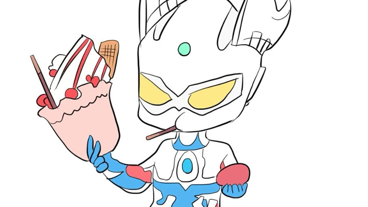 赛罗奥特曼请你吃水果冰激凌啦超有趣的卡通简笔画快学起来