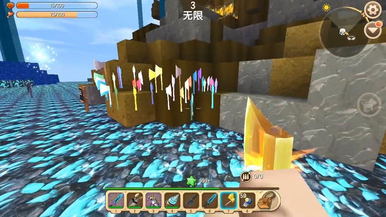 迷你世界钻石大陆 意外获得盘古开天斧 这是一把绝世神器