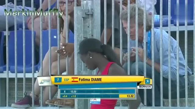 黑人女子三级跳远选手Fatima Diame,这身材没得说!