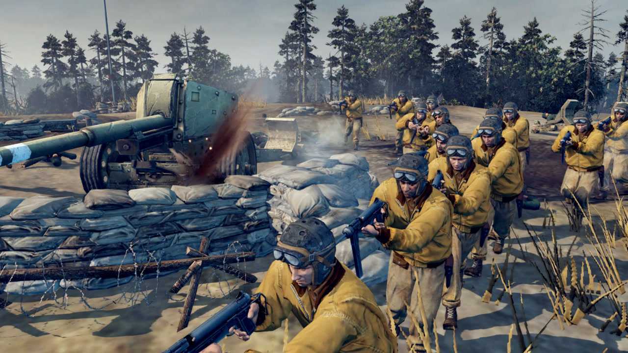 英雄连坦克兵跳下坦克抄起黄油枪向88炮阵地冲锋比步兵英勇