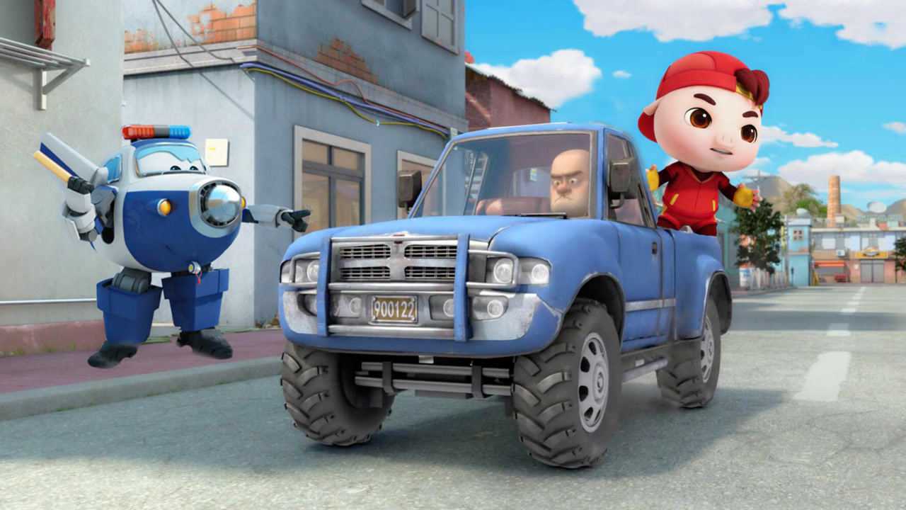 超级飞侠包警长教育违反交则的光头强和猪猪侠,熊出没定格动画