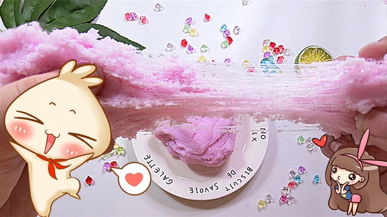 在家自制无硼砂无护理液千丝泥史莱姆教程拉出好多丝丝