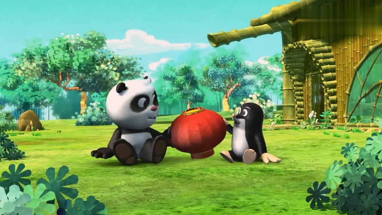《熊猫和小鼹鼠》大红灯笼高高挂!真开心的一天呀!