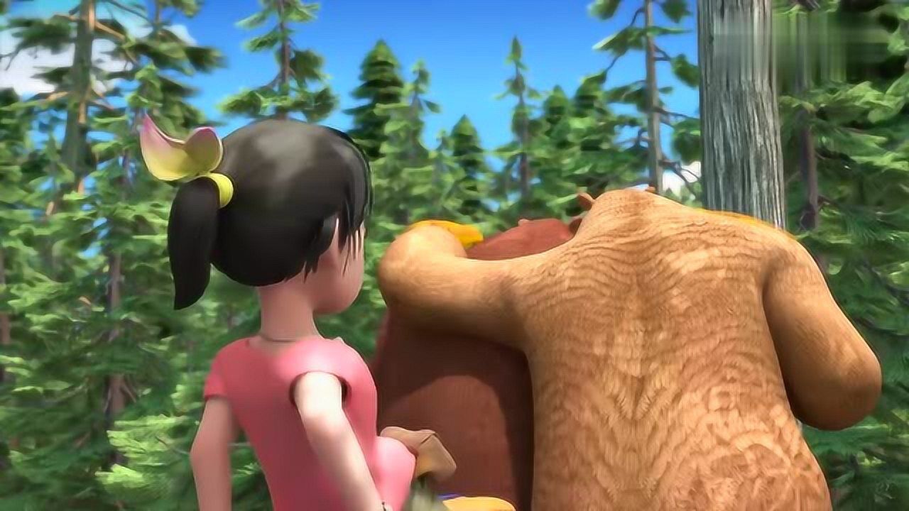 熊出没之探险日记好奇熊二惊魂未定又被书砸