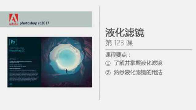 PS CC2017软件入门教程 123 液化滤镜