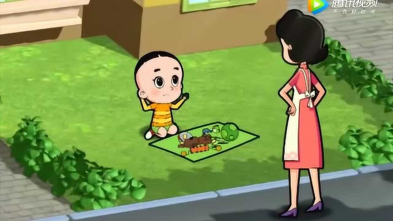 大头儿子小头爸爸:围裙妈妈收大头儿子的摊位费