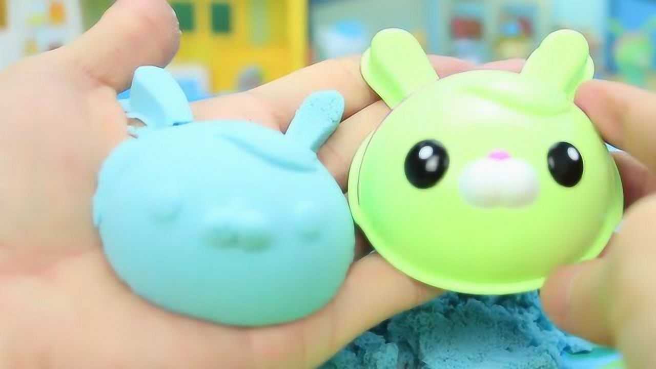 突突兔太可爱啦,一起来制作兔兔彩泥头像吧