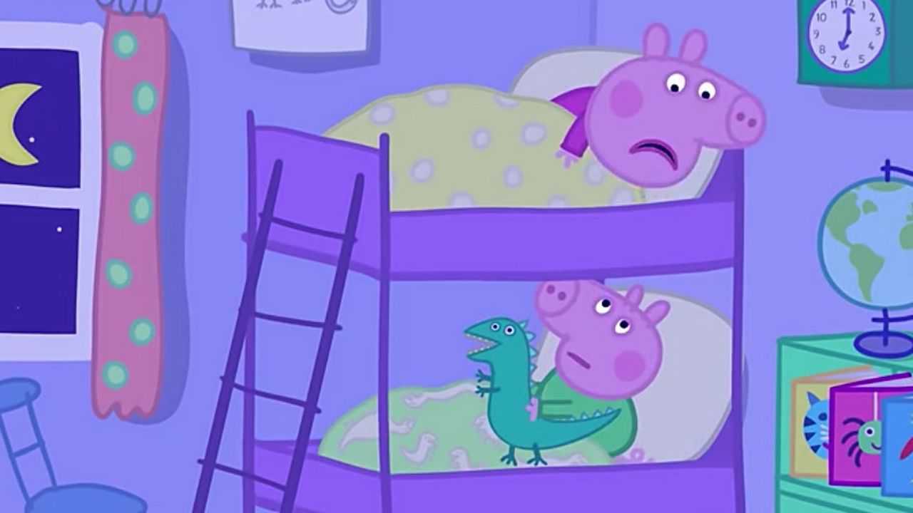 小猪佩奇动画片：乔治不睡觉_腾讯视频