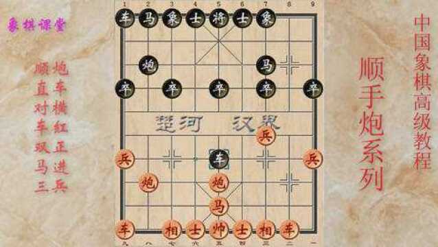 中国象棋高级教程《顺手炮》第一节 顺炮直车对横车红双正马进三兵