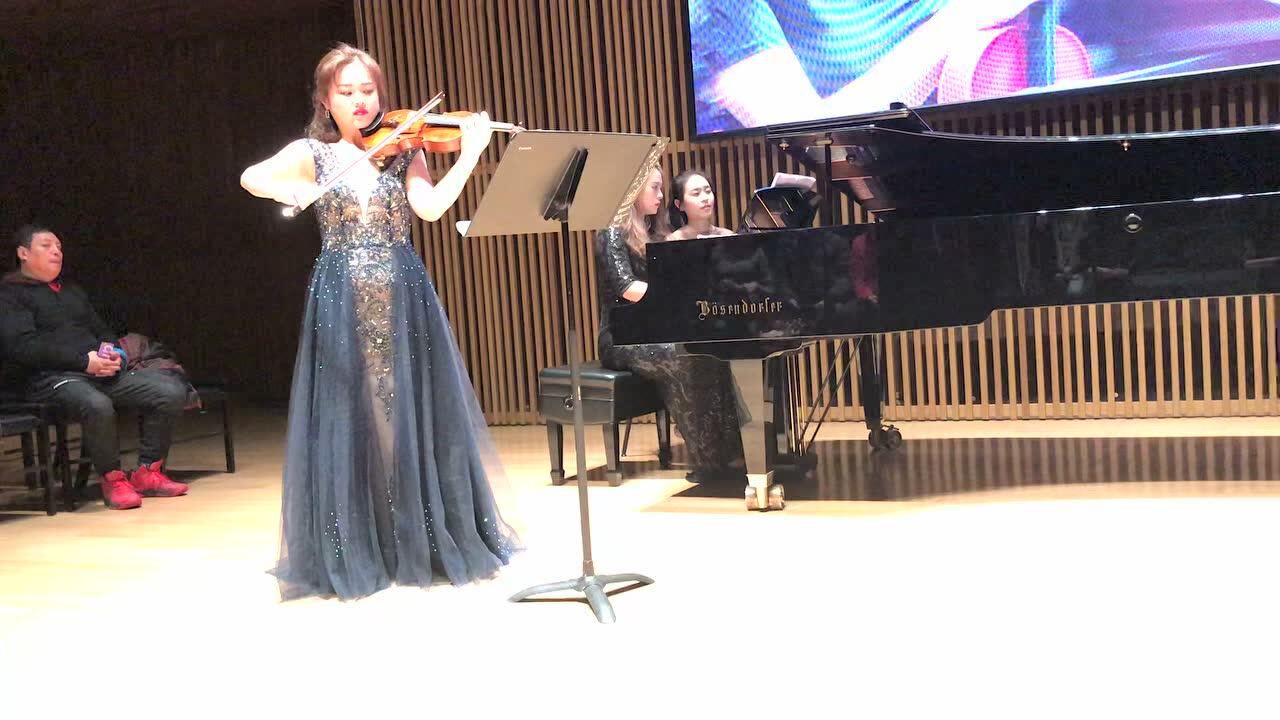 于俏小提琴独奏音乐会勃拉姆斯小提琴奏鸣曲no2第一乐章