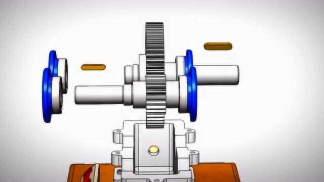 齿轮减速器的机械构造,看看装配动画