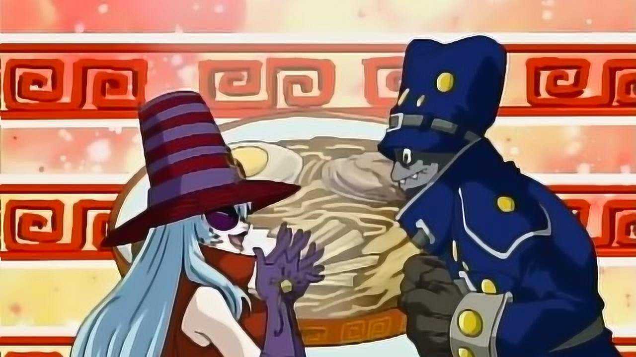 数码宝贝02木乃伊兽和亚基利兽被美食吸引停止打斗