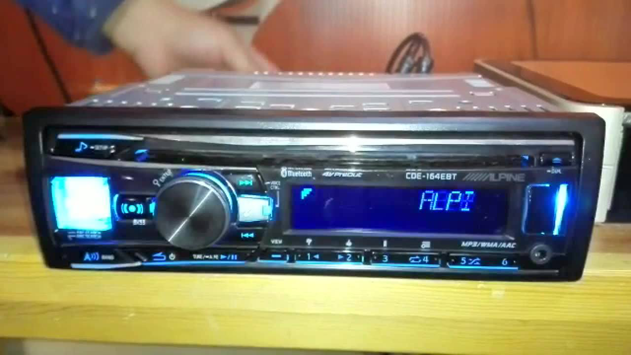 阿尔派cde163ebt和164cd机设置主动三分频的方法