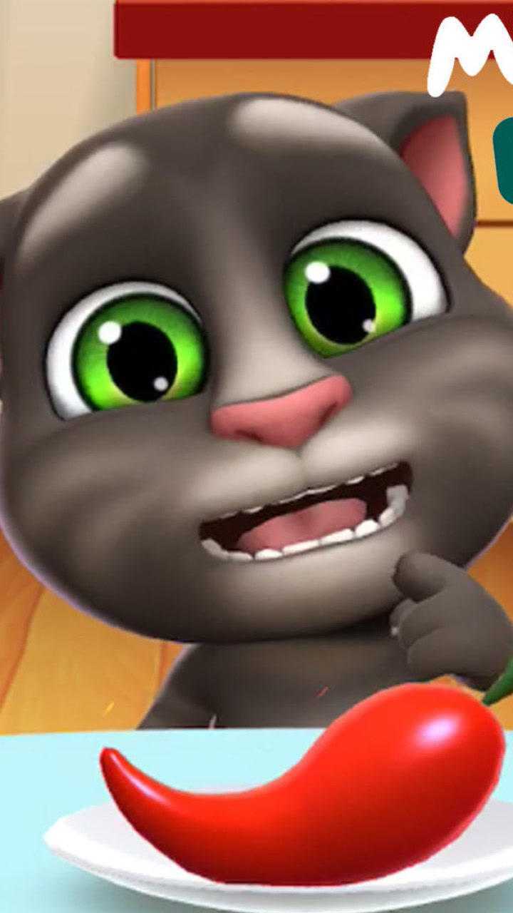 我的会说话的汤姆猫2挑战辣椒混合饮料整个房间都在颤抖