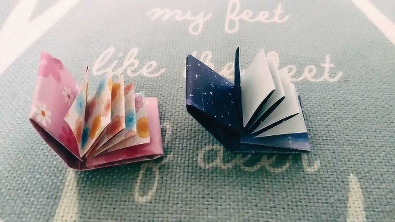 多读书多看报,快来折一本迷你的书本给小朋友吧,手工折纸教程