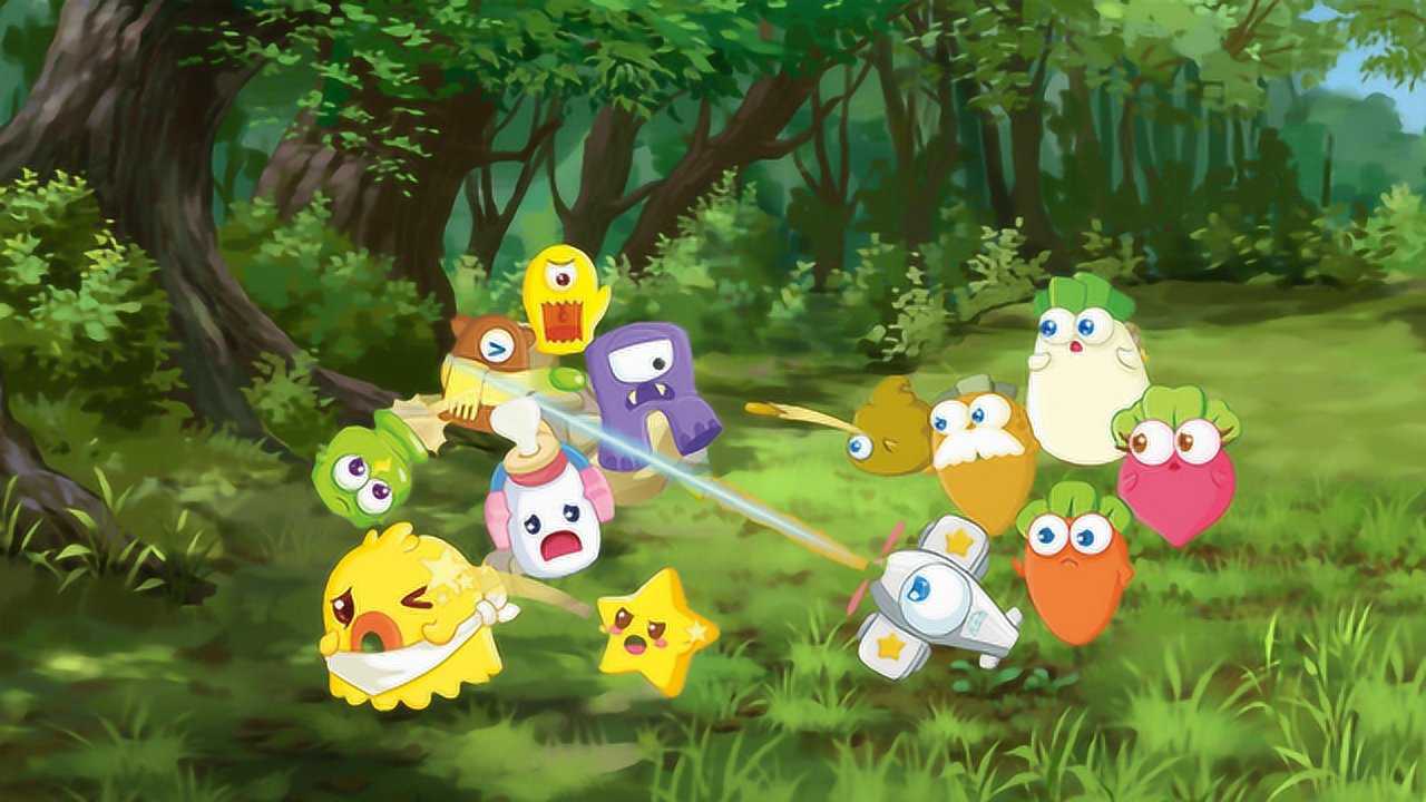 保卫萝卜3闯关游戏,打败行走中的小怪物成功保护胡萝卜