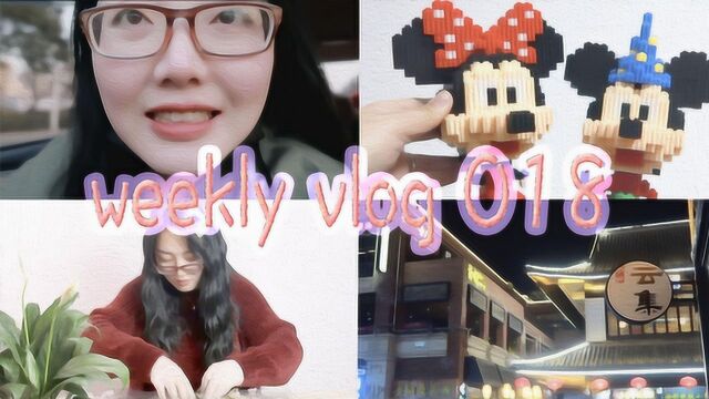 weekly vlog 018买花/组装桌子/拼积木,一周生活记